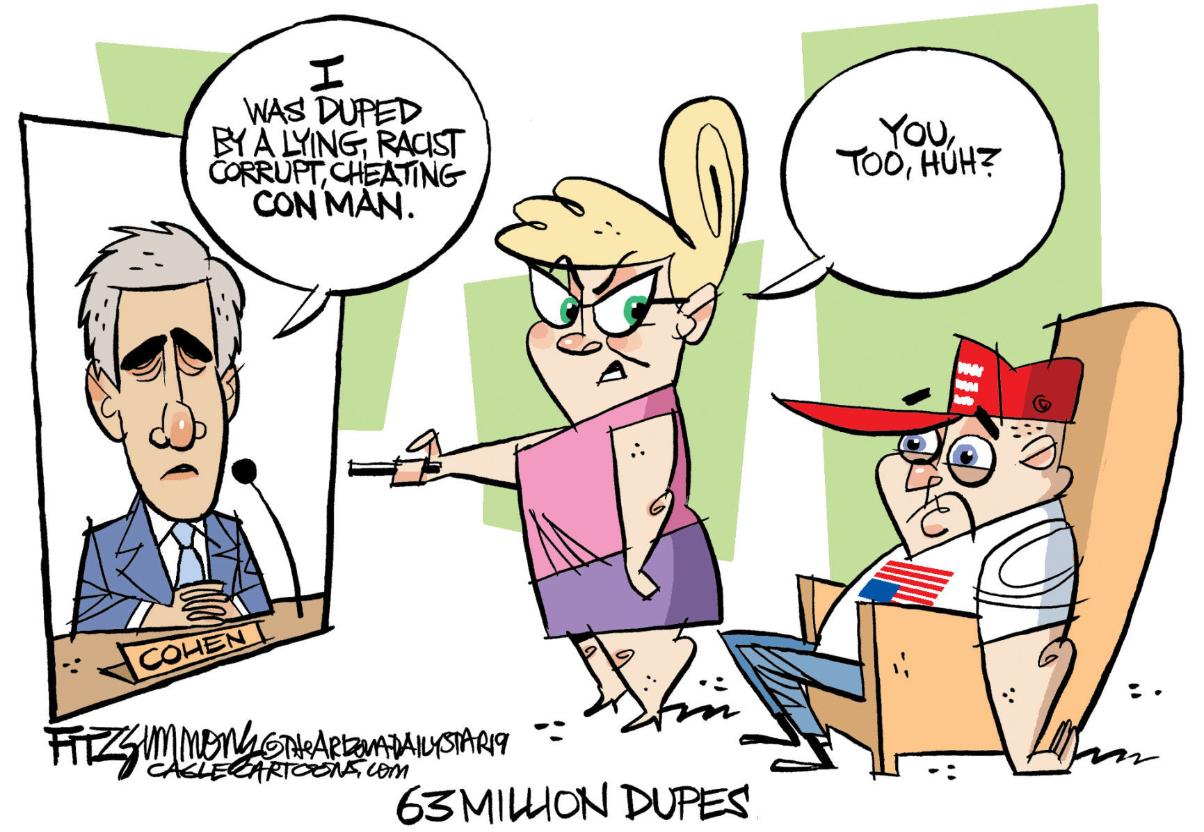 Daily Fitz Cartoon: Cohen Sings